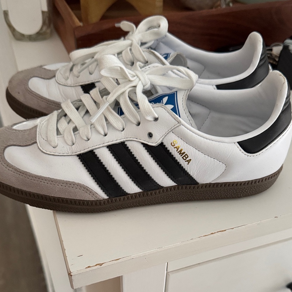 Adidas Samba White Black Gray Sneakers